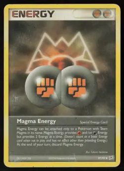 Magma Energy 87/95 Pokemon Team Magma vs Team Aqua Uncommon Heavily Played - Image 1