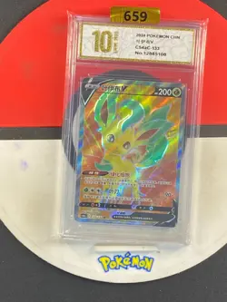Pokemon TCG S-Chinese Sword &Shield Leafeon V SR CS4aC 133 Grade10 - Image 1