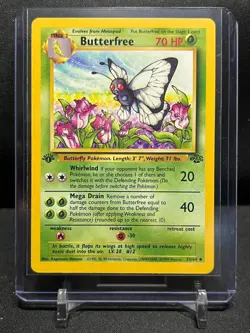 Butterfree 33/64 Pokemon 1999 Jungle 1st Edition - LP - Image 1