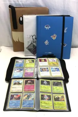 Pokemon Card Lot 3 Binders Modern Era Mixed Sets Holographic Rares - Image 1