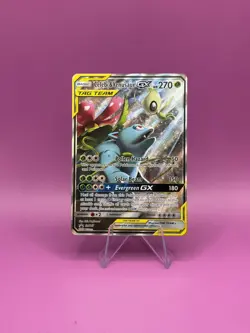 Pokemon TCG Celebi & Venusaur GX TAG TEAM Promo Holo SM167 HP 270 Basic M+ - Image 1