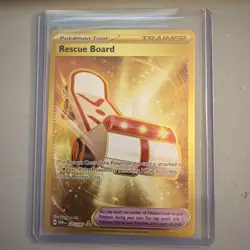 Rescue Board 225/167 Pokemon Twilight Masquerade Gold Hyper Rare Holo NM - Image 1