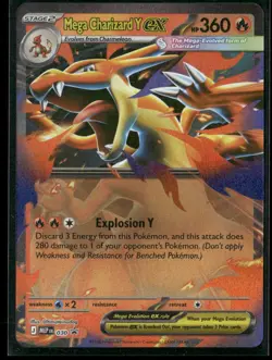 Mega Charizard Y ex - ME: Mega Evolution Promo 030 Promo Holo Pokemon TCG NM - Image 1