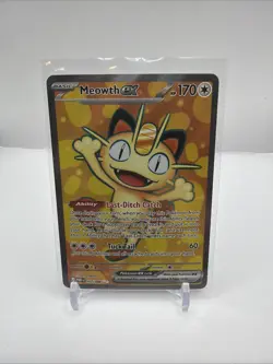 English Pokemon Perfect Order Meowth Ex Full Art (107/088). - Image 1