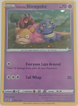 Pokemon Galarian Slowpoke SWSH126 Holo Promo Card SWSH Sword & Shield Pokemon NM - Image 1