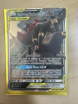 Umbreon & Darkrai GX 125/236 SM Unified Minds Pokemon 2019 LP - Image 1