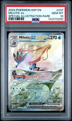2024 Pokemon Surging Sparks Milotic EX Special Illustration Rare #237 PSA 10 GEM - Image 1