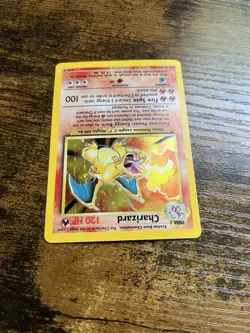 Pokemon TCG Charizard 4/102 Base Set Holo Rare - Damaged - Image 4