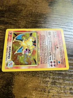 Pokemon TCG Charizard 4/102 Base Set Holo Rare - Damaged - Image 5