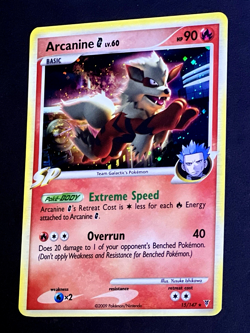 2009 Pokemon ARCANINE Supreme Victors COSMOS HOLO Platinum Set Deck Card 15/147 - Image 1