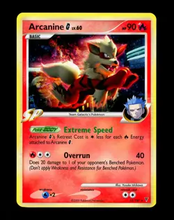 2009 Pokemon ARCANINE Supreme Victors COSMOS HOLO Platinum Set Deck Card 15/147 - Image 2