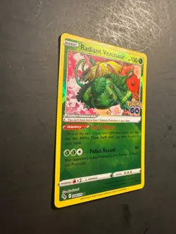 2022 Pokemon Radiant Venusaur 04 /078 Pokemon GO Holo holographic foil 002 - Image 3