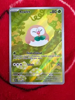 Pokemon TCG Rowlet 090/088 Illustration Rare Perfect Order NM/M - Image 1