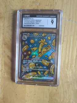 Pokemon Card Gholdengo EX SAR SV8A-220/187 Japanese CGC 9 - Image 1