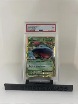2016 Pokemon X Y Venusaur EX #1 Evolutions PSA 7 - Image 1