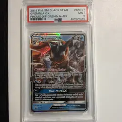 Pokemon Greninja GX Promo Holo PSA 9 SM197 SM Black Star Promo 2019 - Image 1