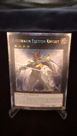 YuGiOh! TCG Evilswarm Exciton Knight RA04-EN212 Platinum Secret Rare - NM - Image 1
