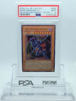 YUGIOH 1ST ED IOC-065 DARK MAGICIAN OF CHAOS ULTRA RARE PSA 9 MINT #41637035 - Image 1
