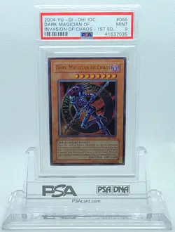 YUGIOH 1ST ED IOC-065 DARK MAGICIAN OF CHAOS ULTRA RARE PSA 9 MINT #41637035 - Image 2