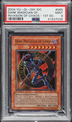 YUGIOH 1ST ED IOC-065 DARK MAGICIAN OF CHAOS ULTRA RARE PSA 9 MINT #41637035 - Image 5