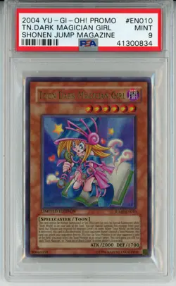 YUGIOH JUMP-EN010 TOON DARK MAGICIAN GIRL ULTRA RARE HOLO PSA 9 MINT #41300834 - Image 1