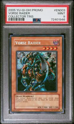 2005 YU-GI-OH! PROMO VORSE RAIDER COLLECTOR TINS #EN003 PSA 9 - Image 1