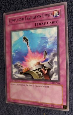Yu-Gi-Oh "COMPULSORY EVACUATION DEVICE" IOC-103 Konami YGO - First Edition - Image 2