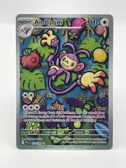 Ambipom 107/094 Illustration Rare Phantasmal Flames NM Pokemon Card - Image 1