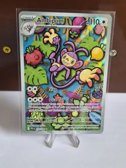 Pokemon Card Ambipom 107/094 Phantasmal Flames Illustration Rare NM * - Image 1
