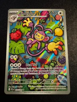 Pokemon TCG Ambipom 107/094 ME02: Phantasmal Flames Illustration Rare NM - Image 1