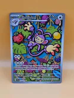 Pokemon TCG Ambipom 107/094 Phantasmal Flames Illustration Rare NM - Image 2