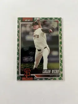 Topps 2026 Series 1 Logan Webb #69 Serial Numbered San Francisco Giants - Image 1