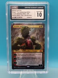 MTG Wrenn And Six Borderless Foil Double Masters 2022 CGC 10 - Image 1