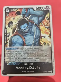Monkey.D.Luffy OP07-091 Rare English 500 Years Future One Piece TCG Card Game - Image 1
