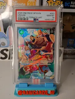 Urouge (SP) PSA 10 Alt Art OP07-021 - One Piece OP10 Royal Blood 2025 English - Image 1