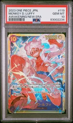 PSA 10 Monkey D Luffy OP05-119 SEC Awakening of New Era One piece card japanese - Image 1