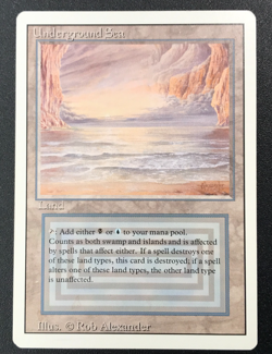 UNDERGROUND SEA dual land Revised Magic the Gathering MTG Unplayed Near MInt - Image 1