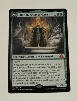MTG Titania, Voice of Gaea Titania, Gaea Incarnate - The Brothers’ War LP - Image 1