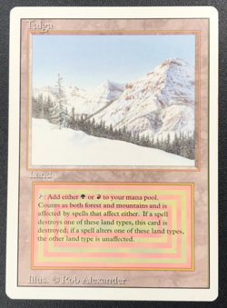 TIAGA dual land Revised Magic the Gathering MTG LP Unplayed - Image 1