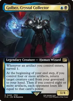Golbez, Crystal Collector (#490) (Extended Art) FINAL FANTASY MTG MAGIC RARE - Image 1