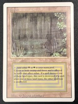 BAYOU dual land Revised Magic the Gathering MTG LP - Image 1