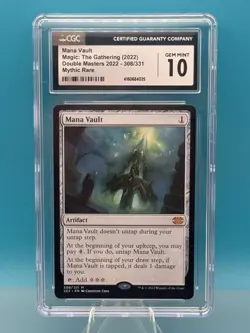 MTG Mana Vault Double Masters 2022 Mythic Rare CGC 10 - Image 1