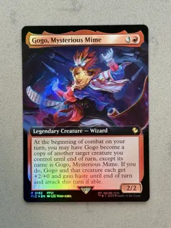 Gogo, Mysterious Mime (Extended Art) #153 FOIL - MTG Final Fantasy Commander FIC - Image 1