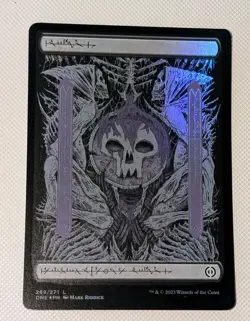 MTG *FOIL FULL ART * Phyrexia: All will be One SWAMP (Phyrexian) NM - Image 1