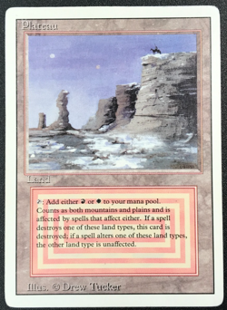 PLATEAU dual land Revised Magic the Gathering MTG MP - Image 1