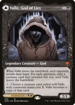1x - Valki, God of Lies - Showcase #308 - Kaldheim - NM MTG - Image 1