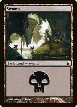 2x Swamp (#297) - Foil Ravnica: City of Guilds HP MTG - Image 1