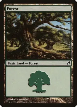 2x Forest (#299) - Foil Lorwyn HP MTG - Image 1
