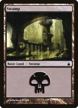 2x Swamp (#298) - Foil Ravnica: City of Guilds HP MTG - Image 1