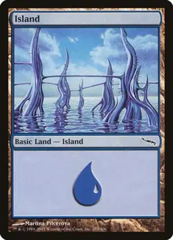 2x Island (#293) - Foil Mirrodin HP MTG - Image 1